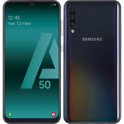 Samsung Galaxy A50 (128 Go) - Noir  - Produit Reconditionné