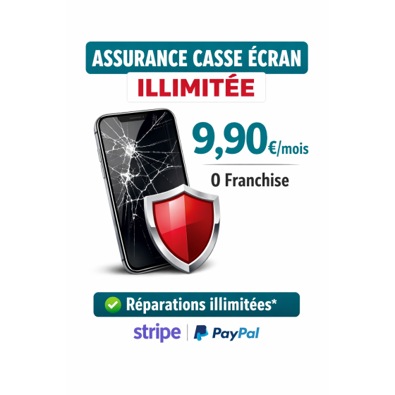 OPTION — Assurance casse écran illimitée — 9,90€/mois