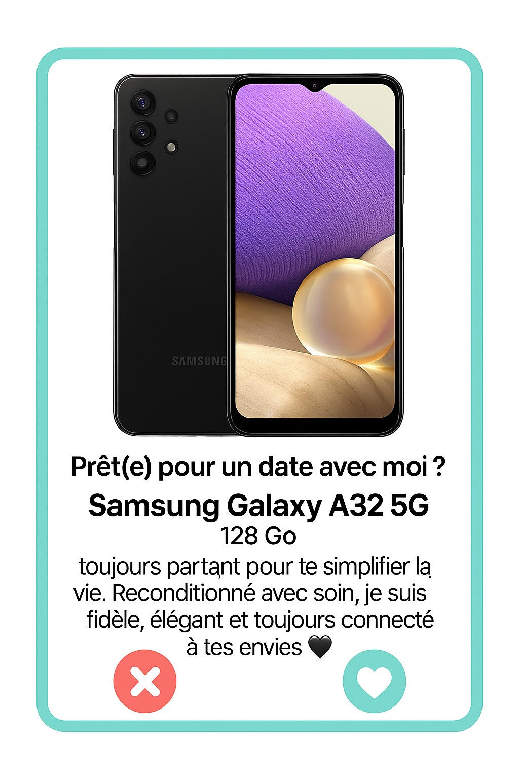 Samsung Galaxy A32 5G Tinder Simphonee