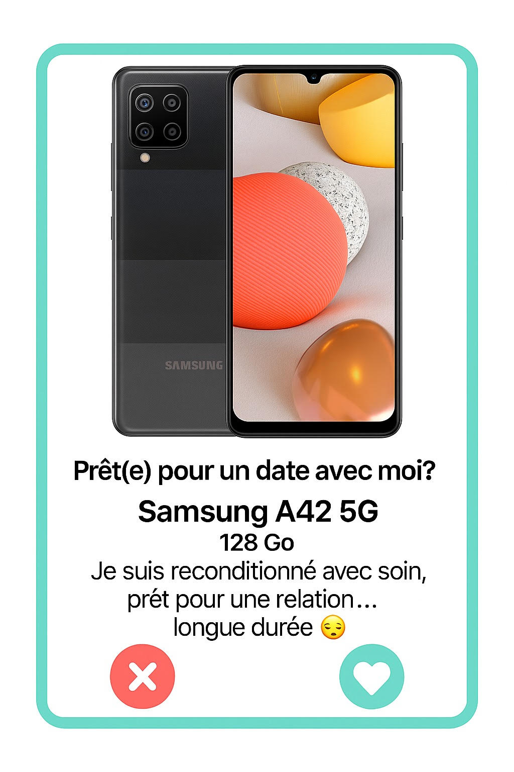 Samsung Galaxy A42 5G Tinder Simphonee
