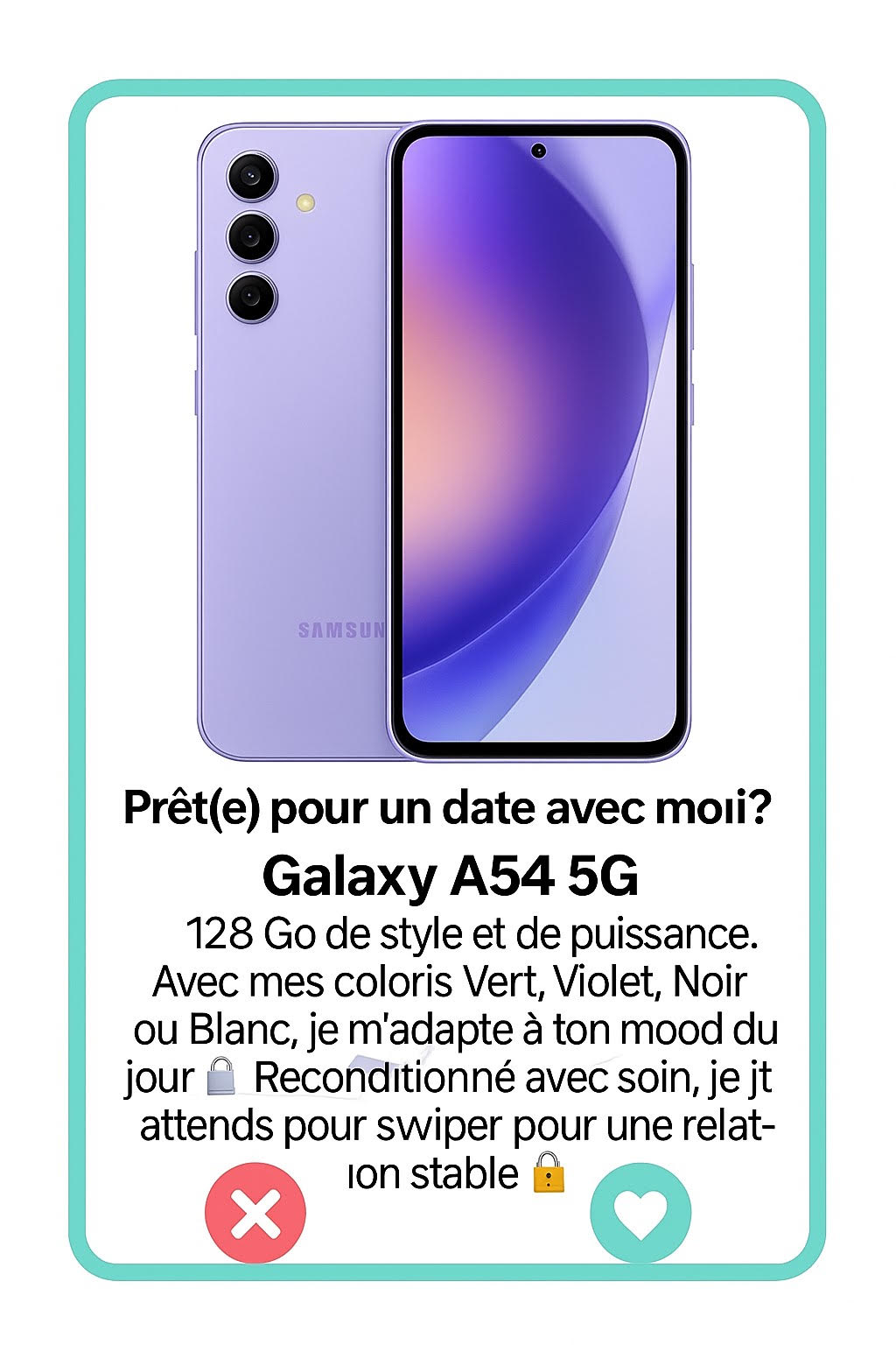 Samsung Galaxy A54 5G - Simphonee