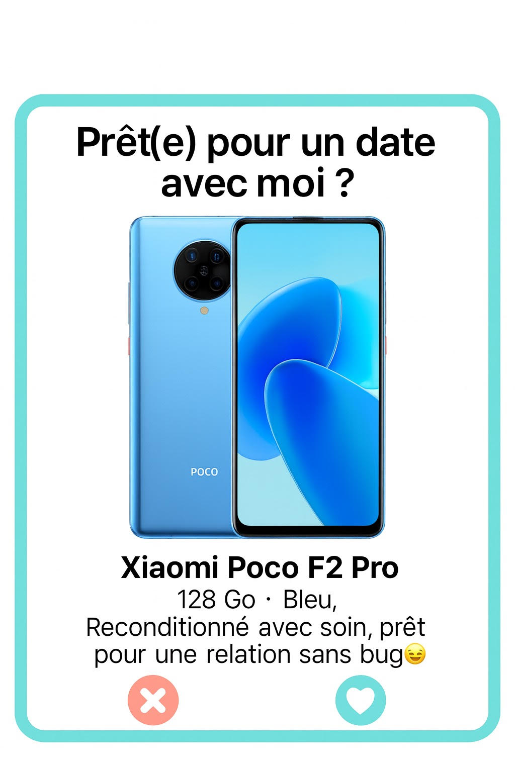 Xiaomi Poco F2 Pro 128 Go Bleu - Simphonee