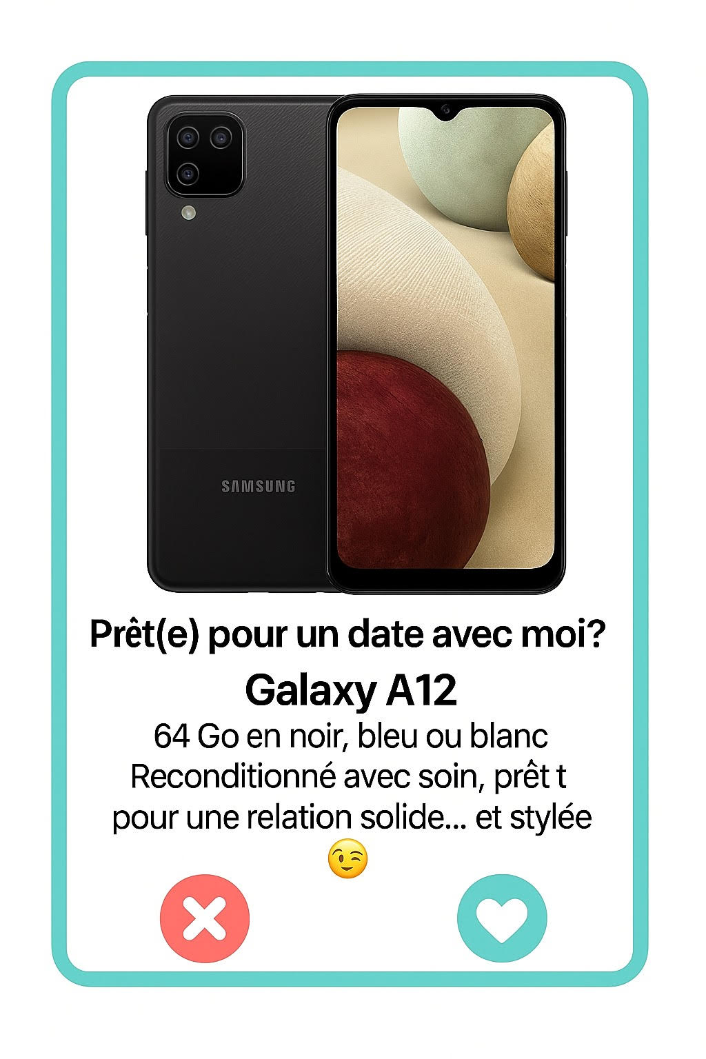 Samsung Galaxy A12 Tinder Simphonee